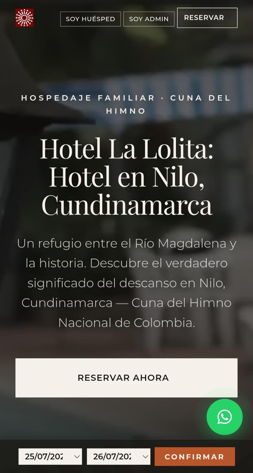 Hotel La Lolita — vista en celular